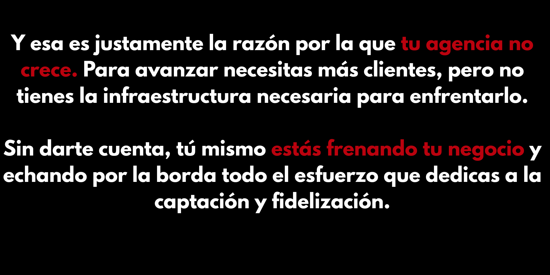 por esto tu agencia no crece